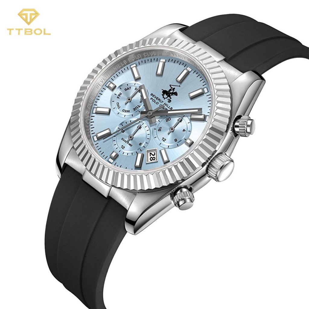 ساعت مچی مردانه بورلی هیلز پولو کلاب صفحه تیفانی BEVERLY HILLS POLO CLUB BP3836X.301