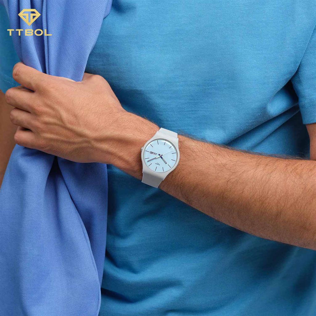 ساعت مچی سواچ SWATCH BLUEBERRY SKY SO29M702