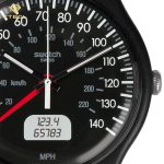 ساعت مچی سواچ طرح کیلومتر ماشین SWATCH SUOB117