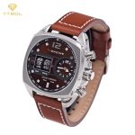 ساعت مچی مردانه تی انجین با موومنت ژاپنی T-ENGINE Dawward - Leather Strap