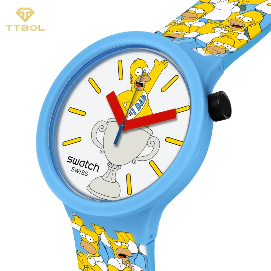 ساعت مچی سواچ SWATCH BIG BOLD THE SIMPSONS BEST. DAD. EVER. SB05Z100 - Image 5