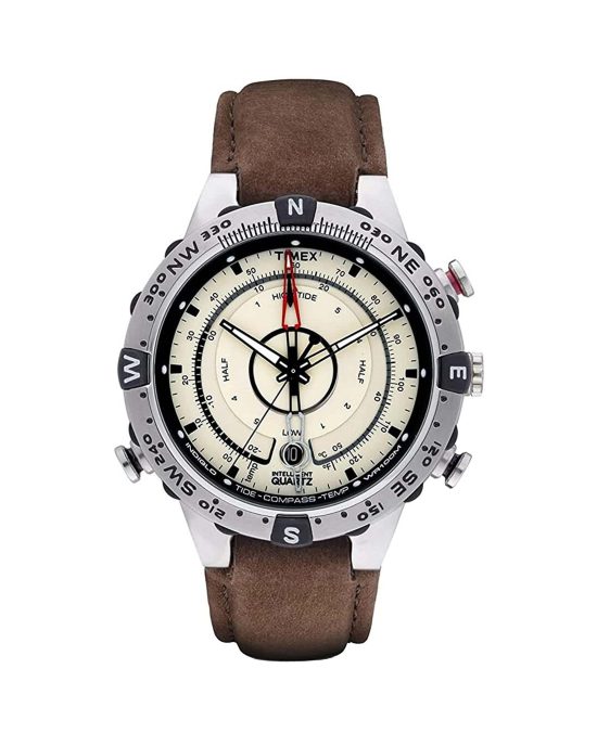 ساعت مچی مردانه تایمکس مدل T2N721 Intelligent Quartz با صفحه کرم و بدنه استیل