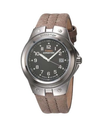 ساعت مچی مردانه تایمکس مدل T49631 Expedition Metal Tech با صفحه مشکی و بند چرم