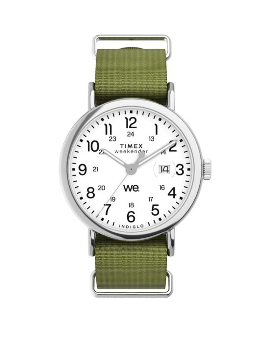 ساعت مچی مردانه تایمکس مدل TW2W86000 Weekender با صفحه سفید