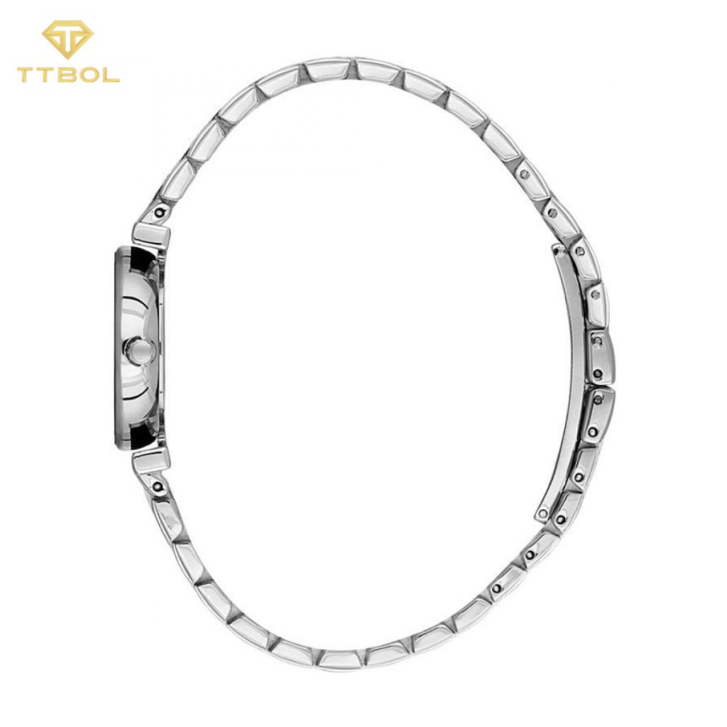 ساعت مچی زنانه پولو سانتا باربارا POLO SANTA BARBARA SB.4.10019-1 - نمای روبه‌رو صفحه سیلور و بند استیل