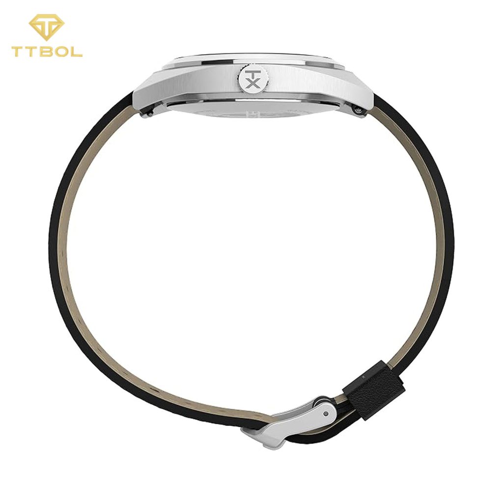 بند چرم طبیعی ساعت تایمکس Milano XL مدل TW2U15900 با قفل سگکی