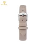 ساعت زنانه تایمکس TW2T35900 با بند چرم کرم و قفل سگکی
