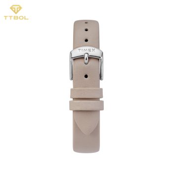ساعت زنانه تایمکس TW2T35900 با بند چرم کرم و قفل سگکی