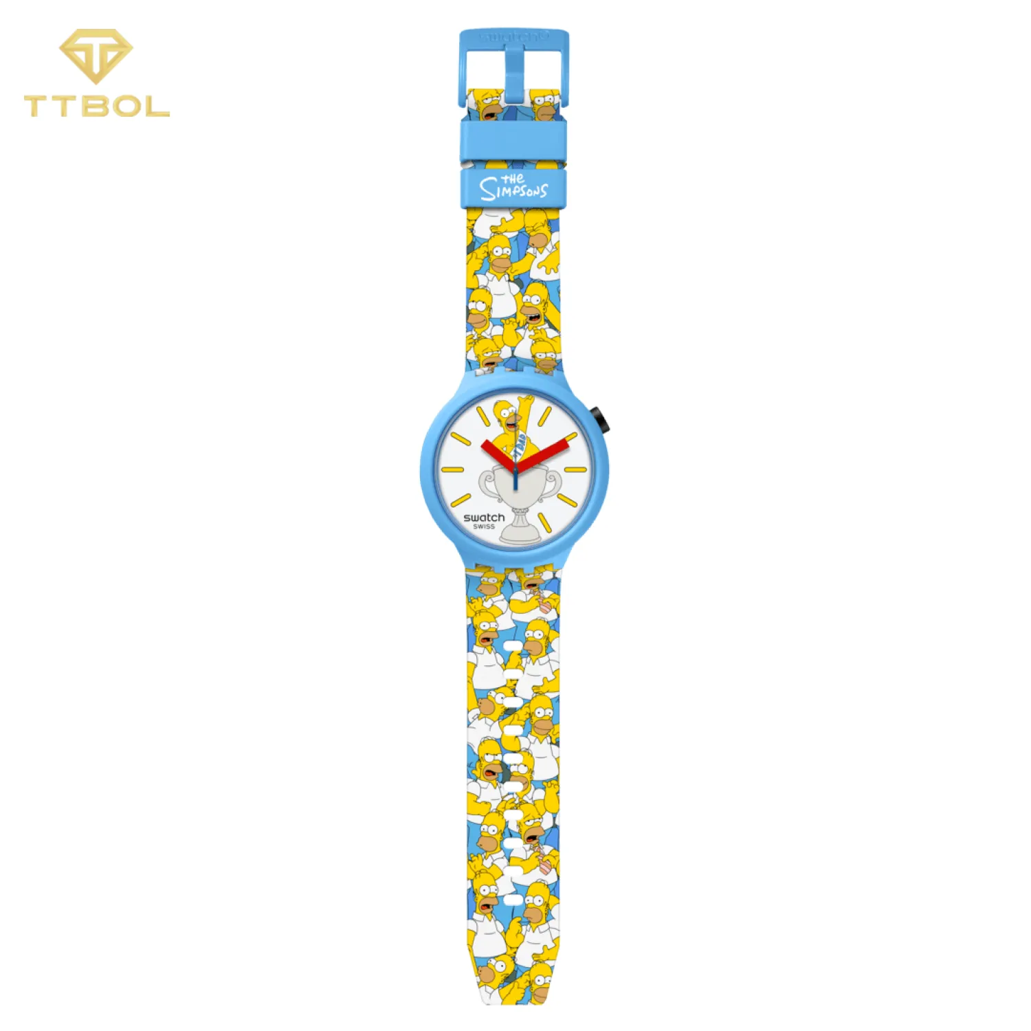 ساعت مچی سواچ Big Bold The Simpsons SB05Z100 نمای زاویه‌دار