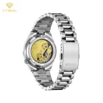 ساعت مچی مردانه سیتیزن CITIZEN مدل NJ0200-50M — نمای پشت (قاب شیشهای)