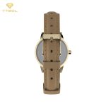 بند چرم طبیعی عسلی ساعت تایمکس Easy Reader TW2U96200 با قفل سگکی