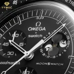ساعت مچی امگا سواچ MISSION TO THE MOONPHASE NEW MOON OMEGA SWATCH MOONSWATCH SO33B700 - Image 2