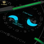 ساعت مچی امگا سواچ MISSION TO THE MOONPHASE NEW MOON OMEGA SWATCH MOONSWATCH SO33B700 - Image 5