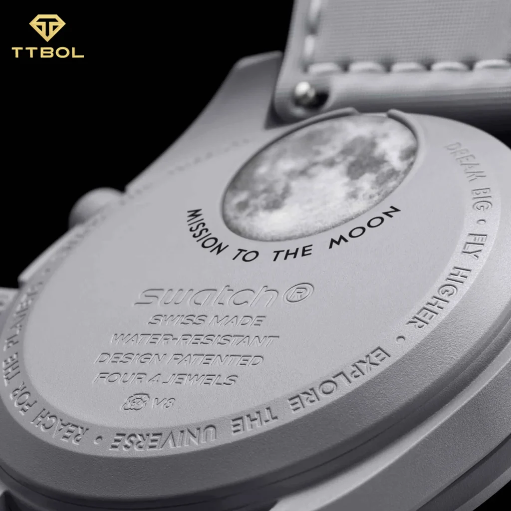 ساعت مچی امگا سواچ 1965 OMEGA SWATCH MOONSWATCH 1965 SO33M106 - Image 4