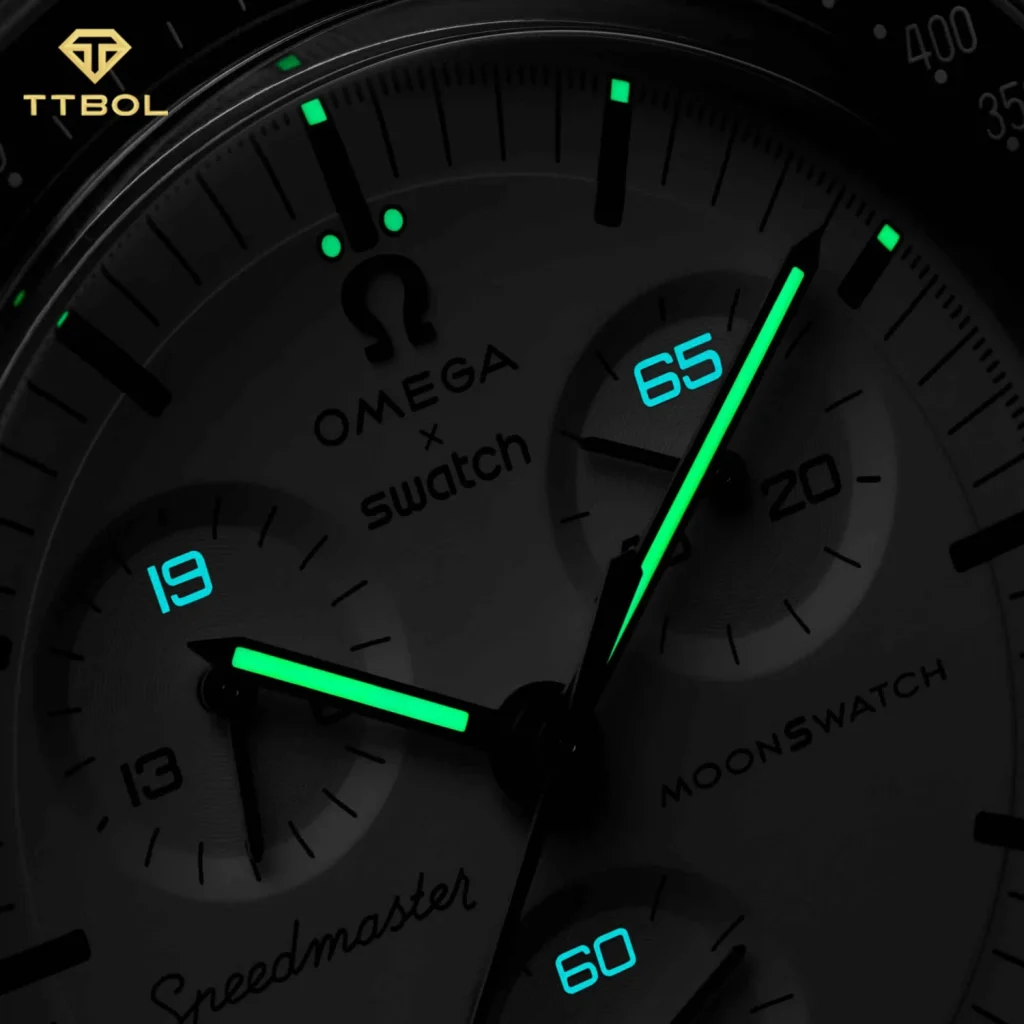 ساعت مچی امگا سواچ 1965 OMEGA SWATCH MOONSWATCH 1965 SO33M106 - Image 5