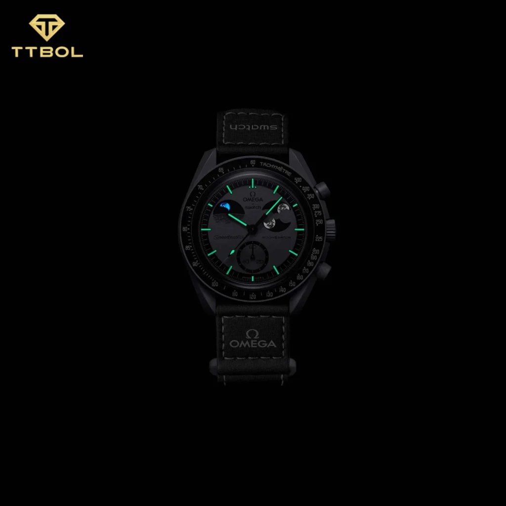 ساعت مچی امگا سواچ MISSION TO EARTHPHASE OMEGA SWATCH MOONSWATCH SO33M700 - Image 2