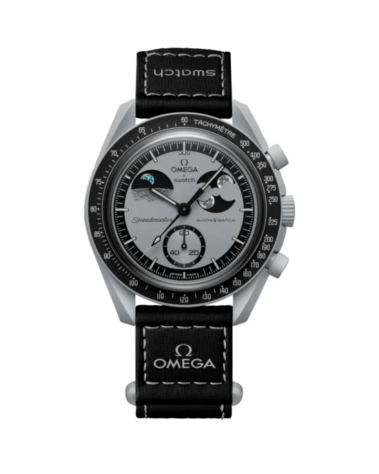 ساعت مچی امگا سواچ MISSION TO EARTHPHASE OMEGA SWATCH MOONSWATCH SO33M700