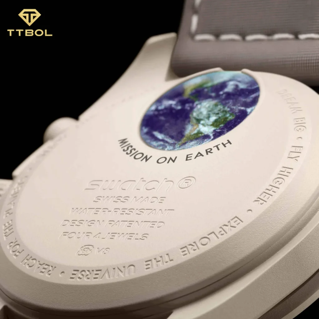 ساعت مچی امگا سواچ MISSION ON EARTH-DESERT OMEGA SWATCH MOONSWATCH SO33T103 - Image 3