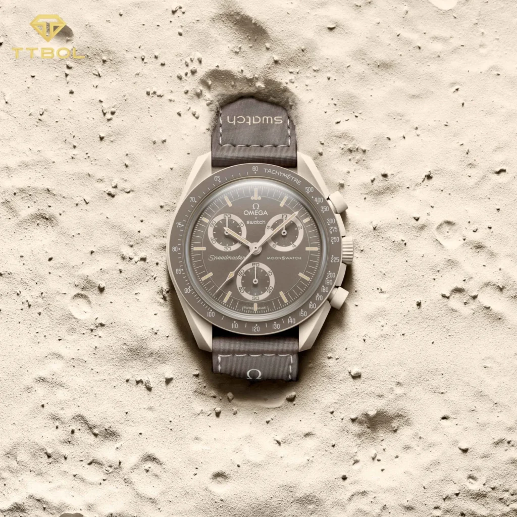 ساعت مچی امگا سواچ MISSION ON EARTH-DESERT OMEGA SWATCH MOONSWATCH SO33T103 - Image 4