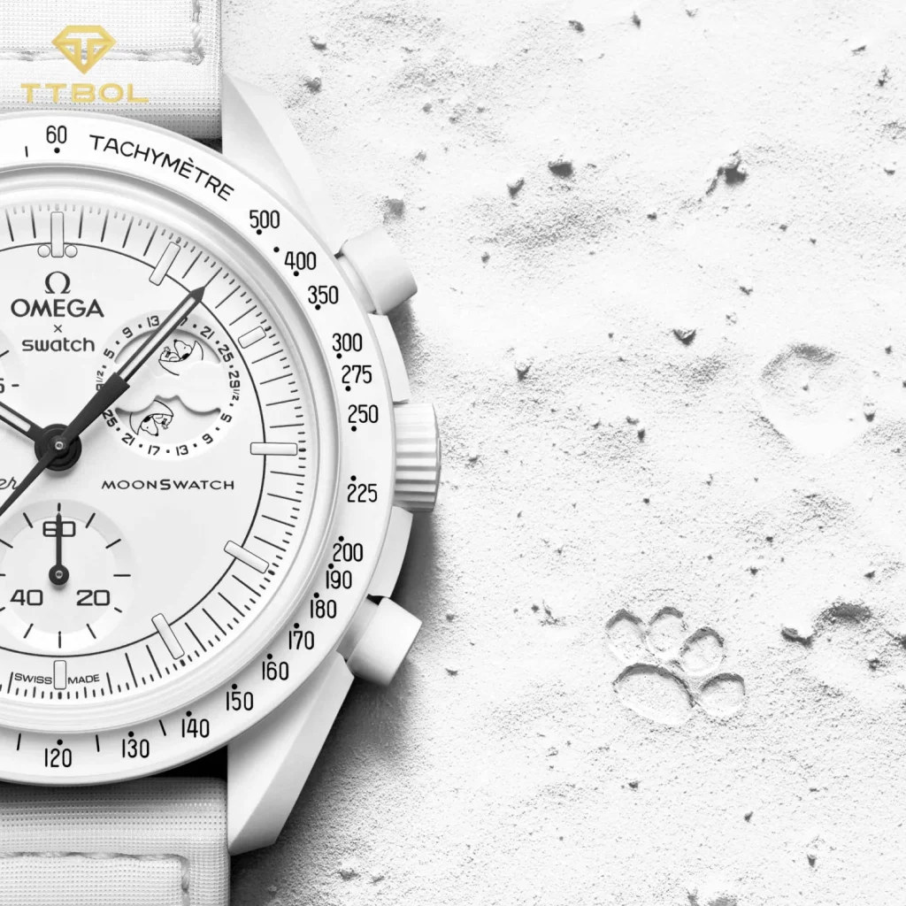 ساعت مچی امگا سواچ اسنوپی OMEGA SWATCH MISSION TO THE MOONPHASE SO33W700 - Image 2