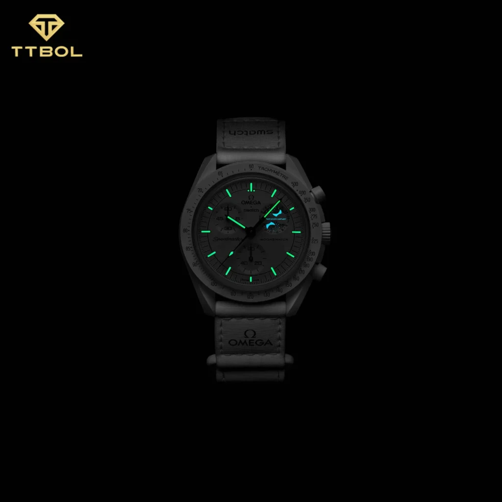 ساعت مچی امگا سواچ اسنوپی OMEGA SWATCH MISSION TO THE MOONPHASE SO33W700 - Image 3