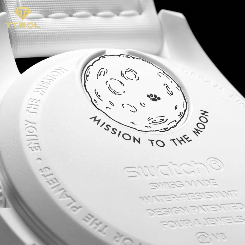 ساعت مچی امگا سواچ اسنوپی OMEGA SWATCH MISSION TO THE MOONPHASE SO33W700 - Image 4