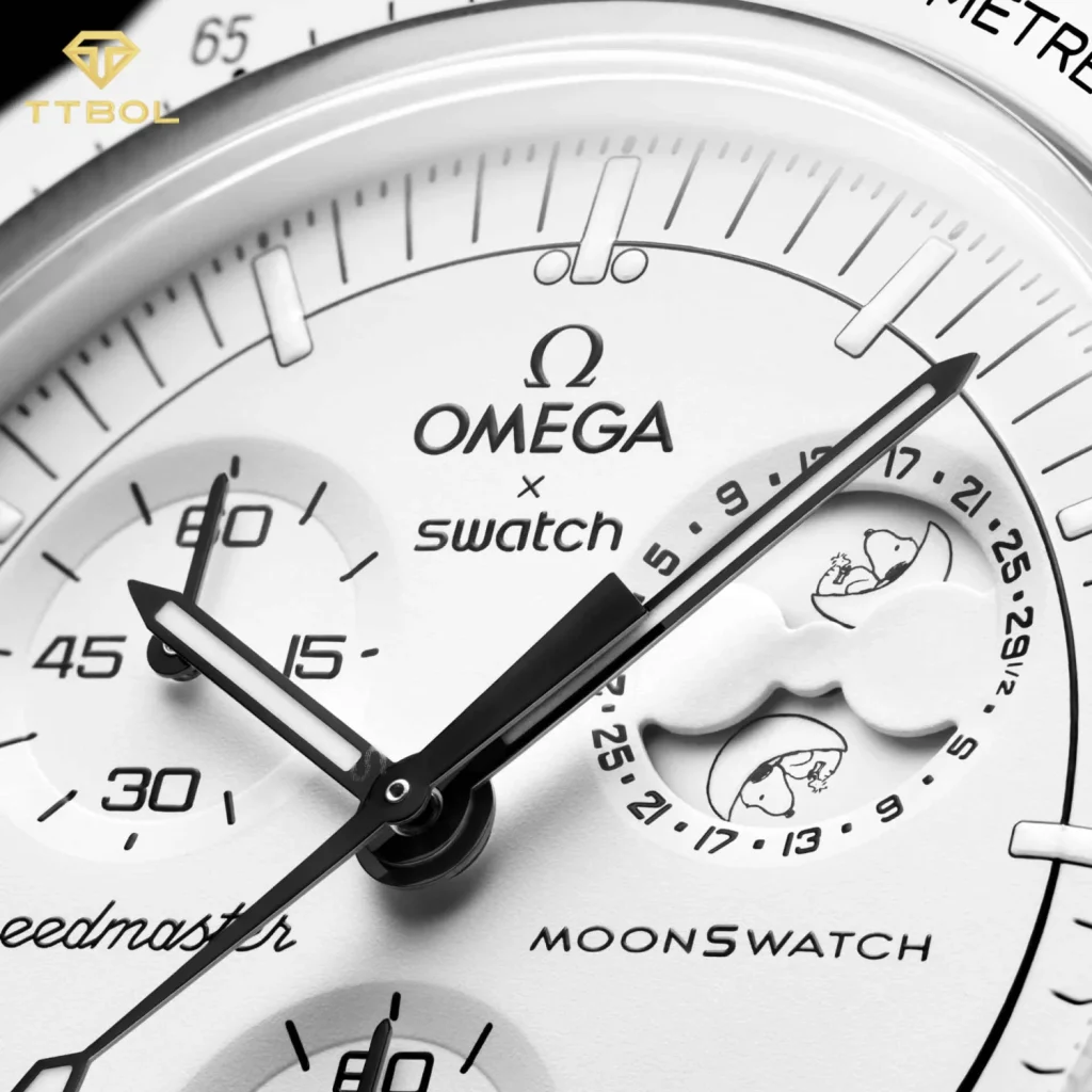 ساعت مچی امگا سواچ اسنوپی OMEGA SWATCH MISSION TO THE MOONPHASE SO33W700 - Image 6