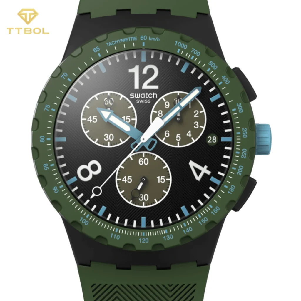 ساعت مچی سواچ SWATCH OLIVE RUSH SUSB421 - Image 4