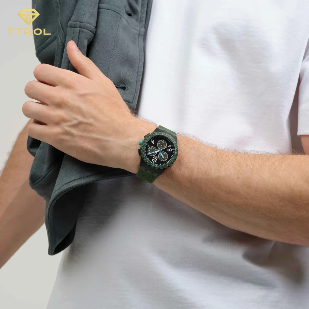 ساعت مچی سواچ SWATCH OLIVE RUSH SUSB421 - Image 2