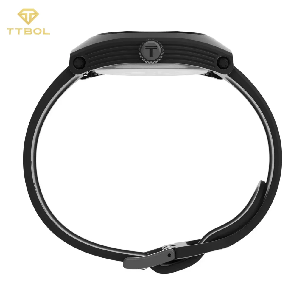 ساعت مچی مردانه تایمکس مدل TW2W42300 Trend Urban Pop با صفحه مشکی و نشانگرهای آبی