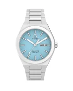 ساعت مچی مردانه تایمکس مدل TW2Y35200 Q Timex Continental با بند و صفحه آبی روشن