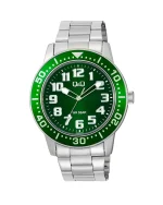 ساعت مچی مردانه کیو اند کیو Q&Q مدل Q60B-003PY با بند استیل و صفحه ، موومنت کوارتز ژاپنی