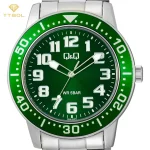 ساعت مچی مردانه کیو اند کیو Q&Q مدل Q60B-003PY با بند استیل و صفحه ، موومنت کوارتز ژاپنی گالری