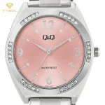 ساعت مچی زنانه کیو اند کیو Q&Q مدل Q89B-002PY با بند استیل و صفحه ، موومنت کوارتز ژاپنی گالری