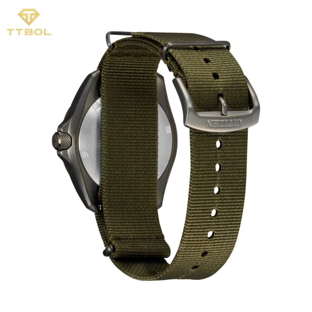 ساعت مچی مردانه سیتیزن CITIZEN BJ7155-05X - نمای پشت بدنه و بند