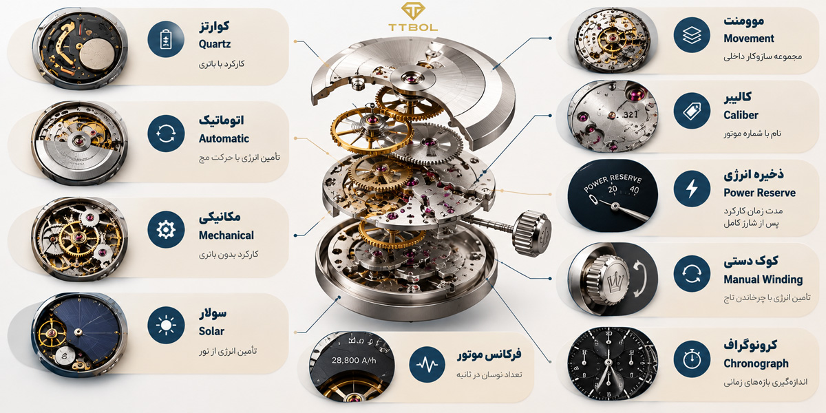 اصطلاحات خرید ساعت مچی