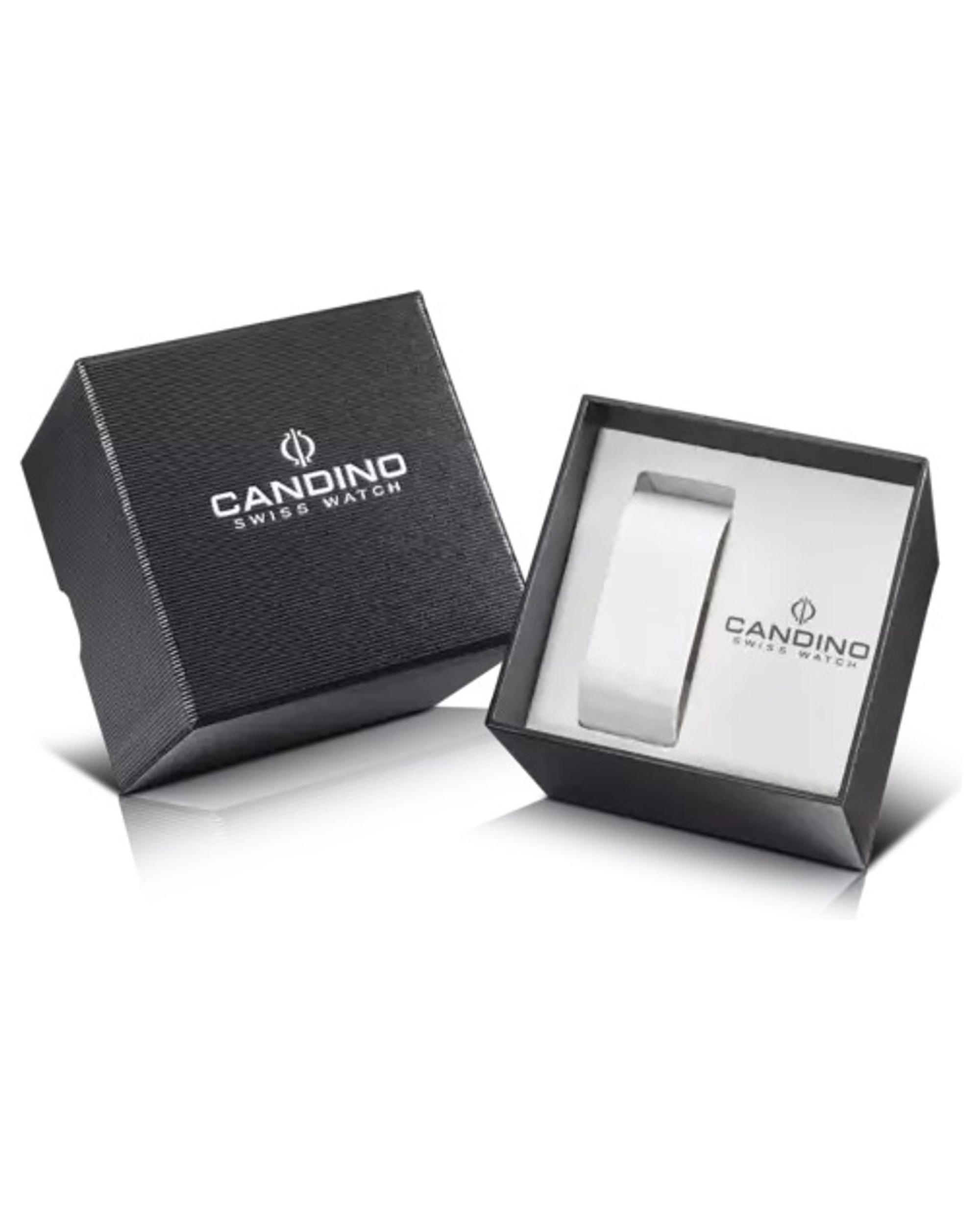 ساعت مچی مردانه کاندینو مدل C4705/C با بند استیل نقره‌ای و صفحه مشکی