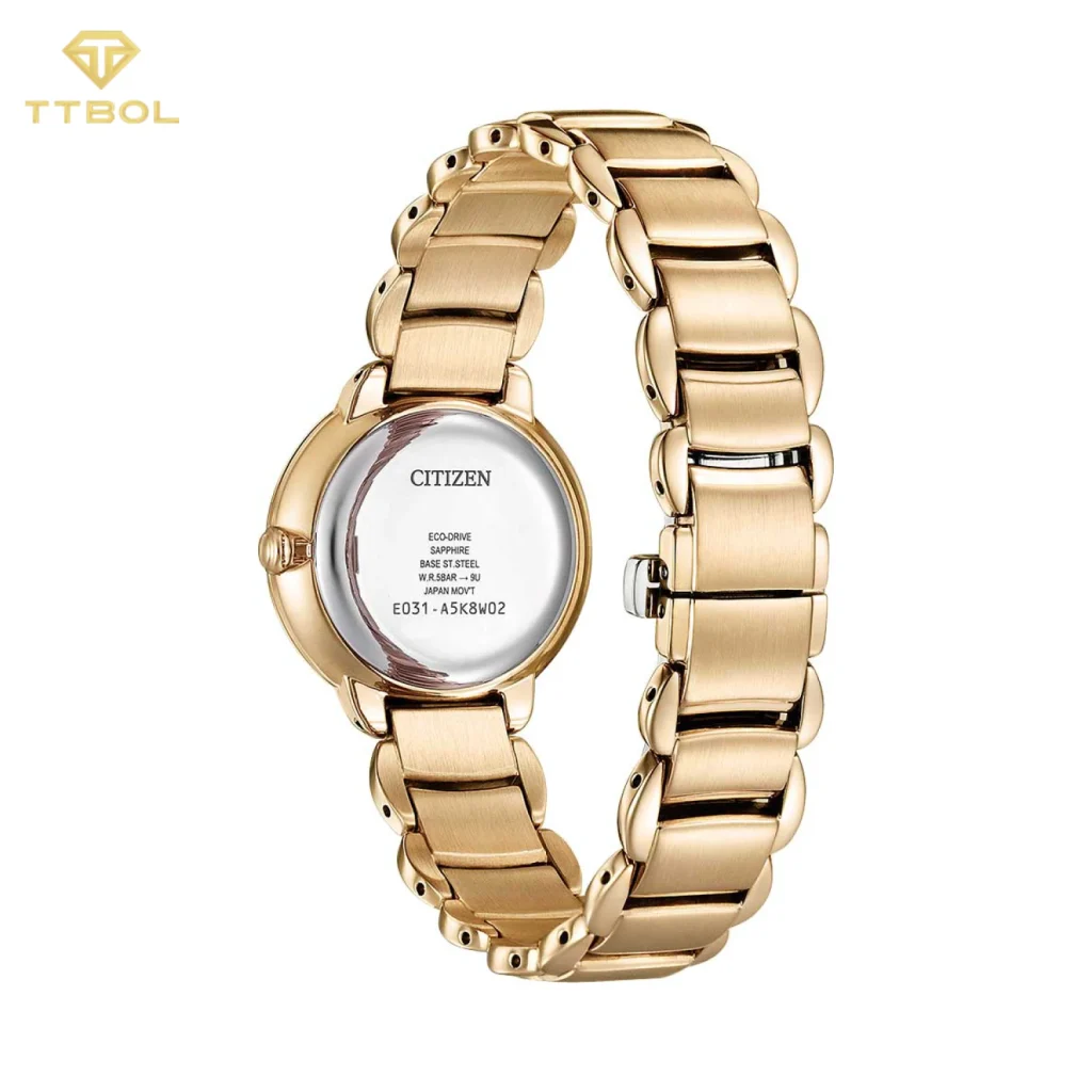 ساعت مچی زنانه سیتیزن CITIZEN EM0929-81Y - نمای پشت بدنه