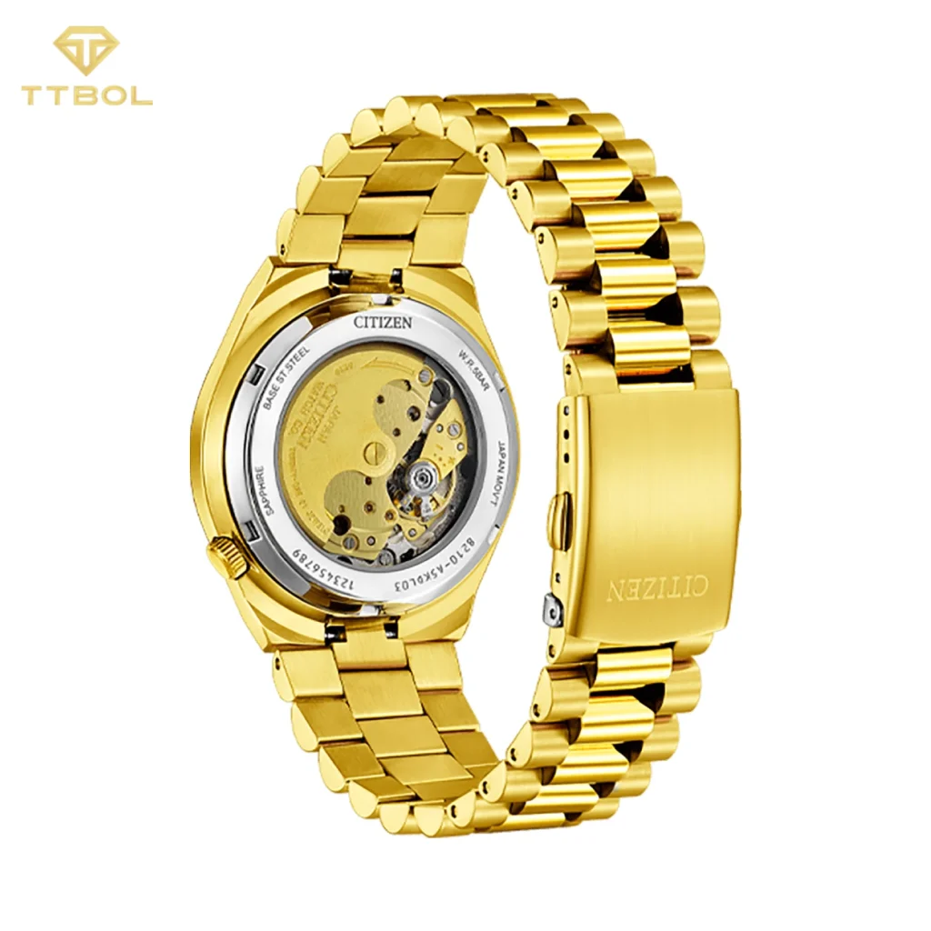 ساعت مچی مردانه سیتیزن CITIZEN NJ0152-51X - نمای پشت بدنه و موومنت