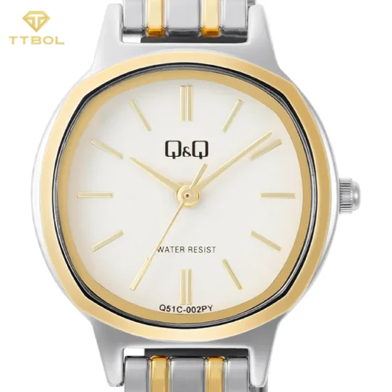 ساعت مچی زنانه کیو اند کیو Q&Q مدل Q51C-002PY، موومنت کوارتز ژاپنی