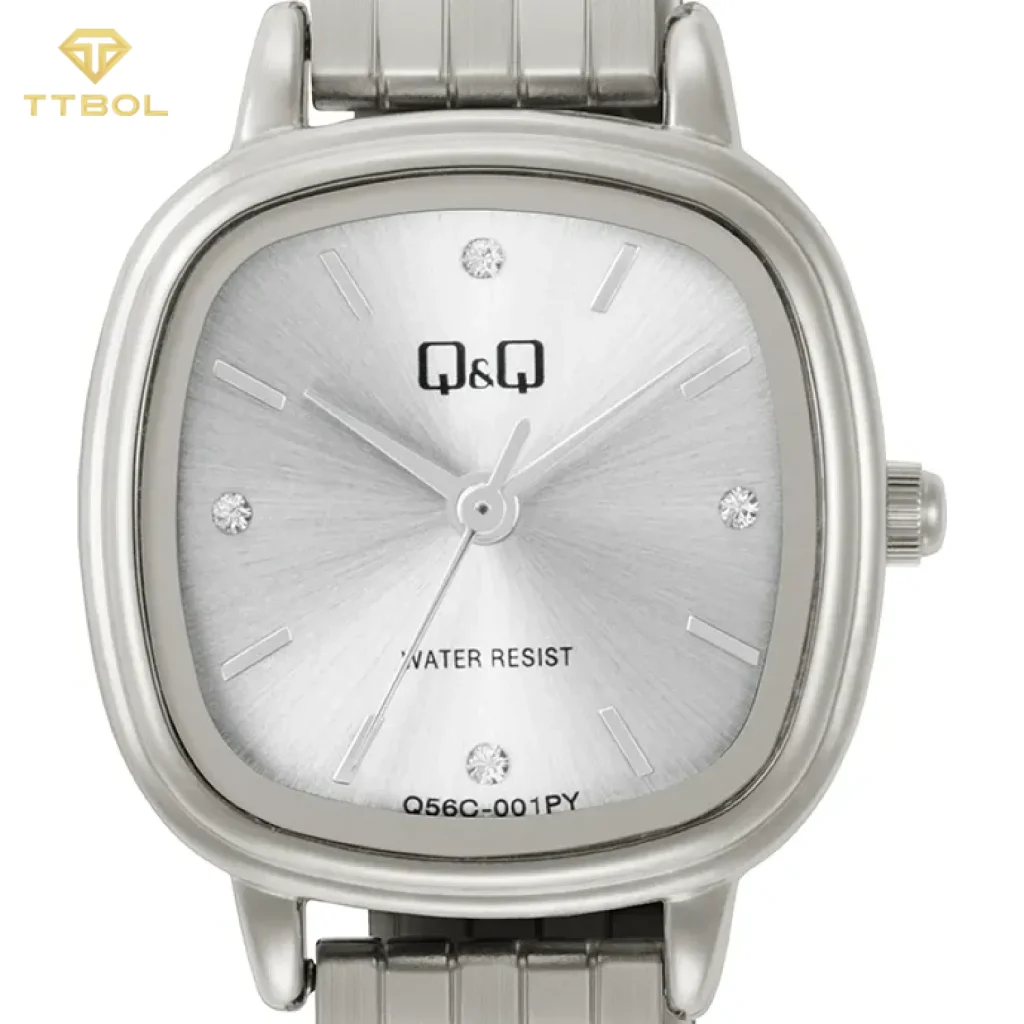 ساعت مچی زنانه کیو اند کیو Q&Q مدل Q56C-001PY، موومنت کوارتز ژاپنی