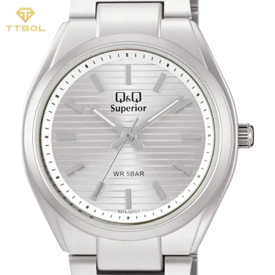 ساعت مچی زنانه کیو اند کیو Q&Q مدل S37A-001VY، موومنت کوارتز ژاپنی