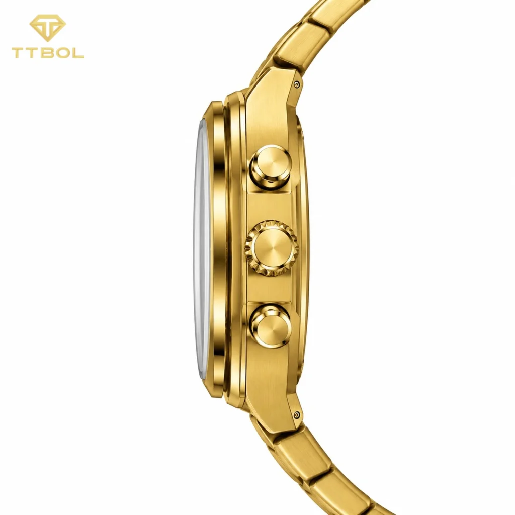 ساعت مچی مردانه تی‌انجین T-ENGINE 4057 GOLD — نمای سوم