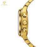 ساعت مچی مردانه تی‌انجین T-ENGINE 4057 GOLD — نمای سوم
